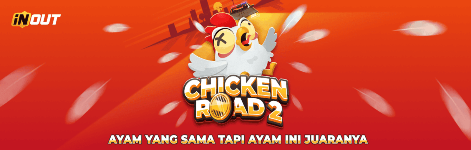 INOUT - CHICKEN ROAD 2.0 GAME PROMO BANNER